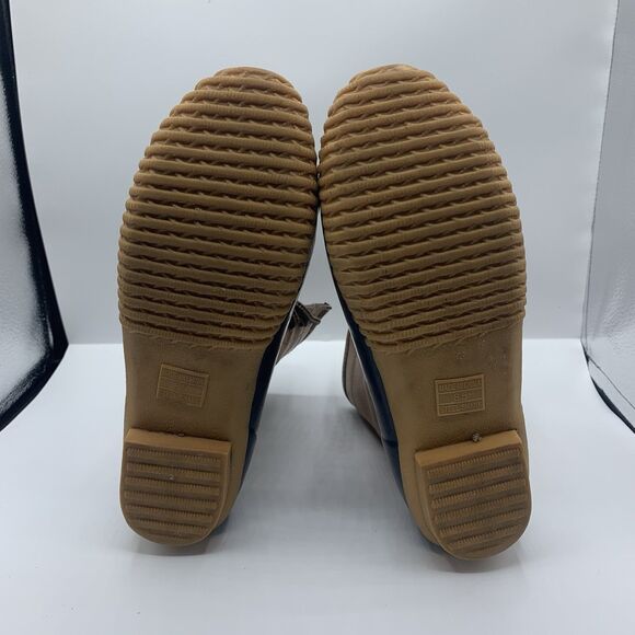 Land’s End Women’s Leather and Blue Rubber Duck Boots 502426 Size 8.5 B - Picture 6 of 7